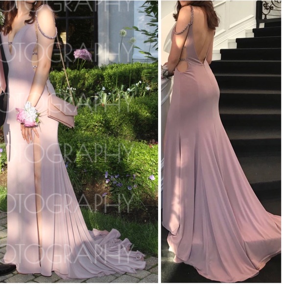 light pink/champagne/rose prom dress - Picture 3 of 8